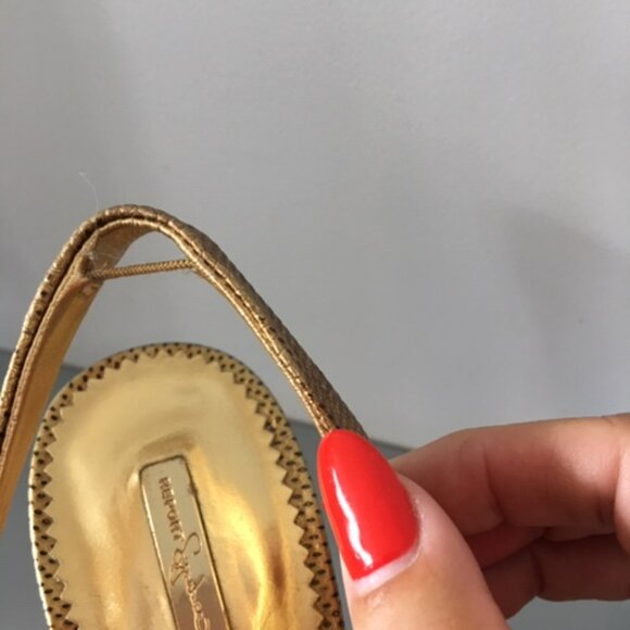 Report Signature Gold Gala platform cheetah print leather size 7.5 shoes - Picture 12 of 15